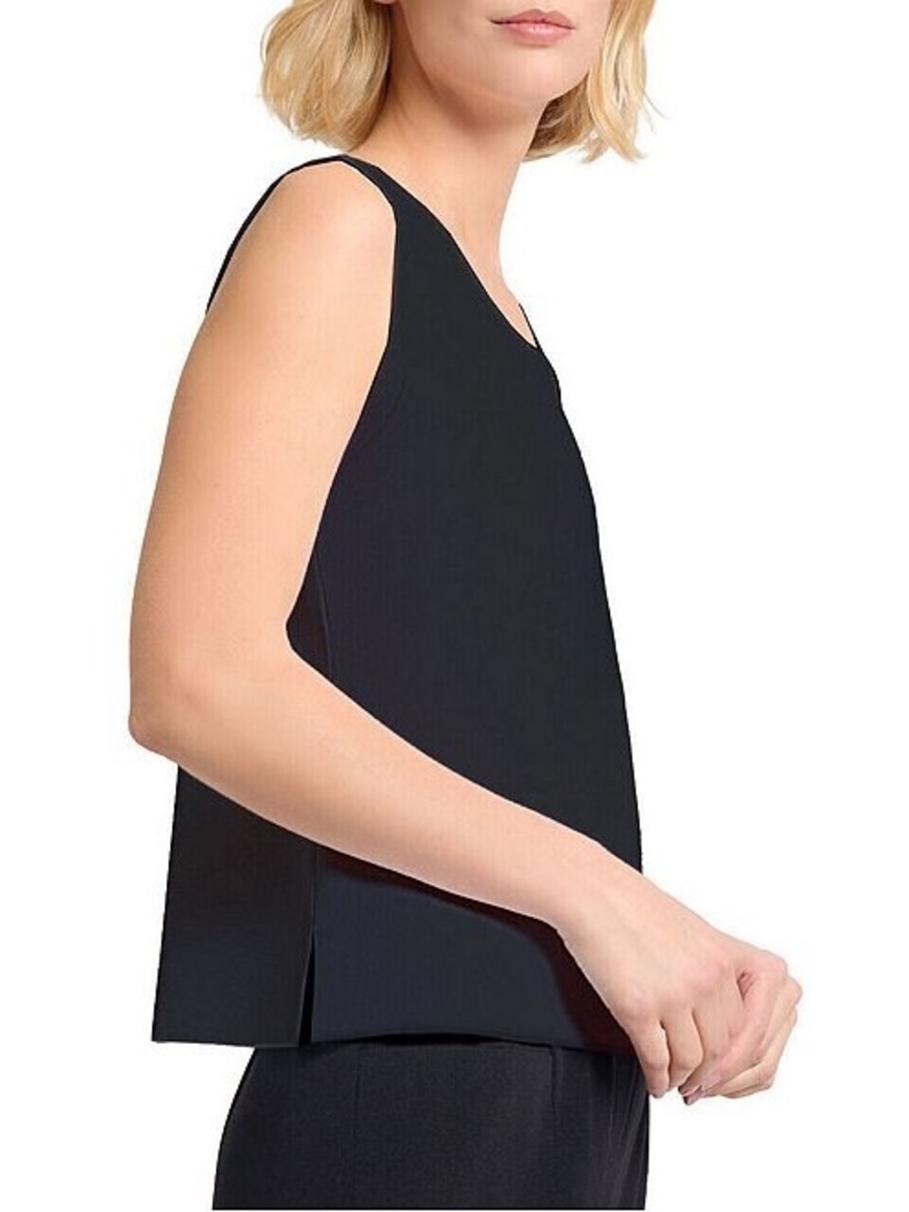 New with Tags Misook Black Knit Scoop Neck Sleeveless Tank Size 0X